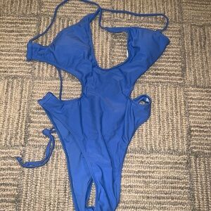 Blue Cutout One-Piece Swimsuit | New | Vacation